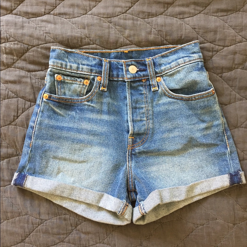 Levi 501 High Rise Shorts *different color*